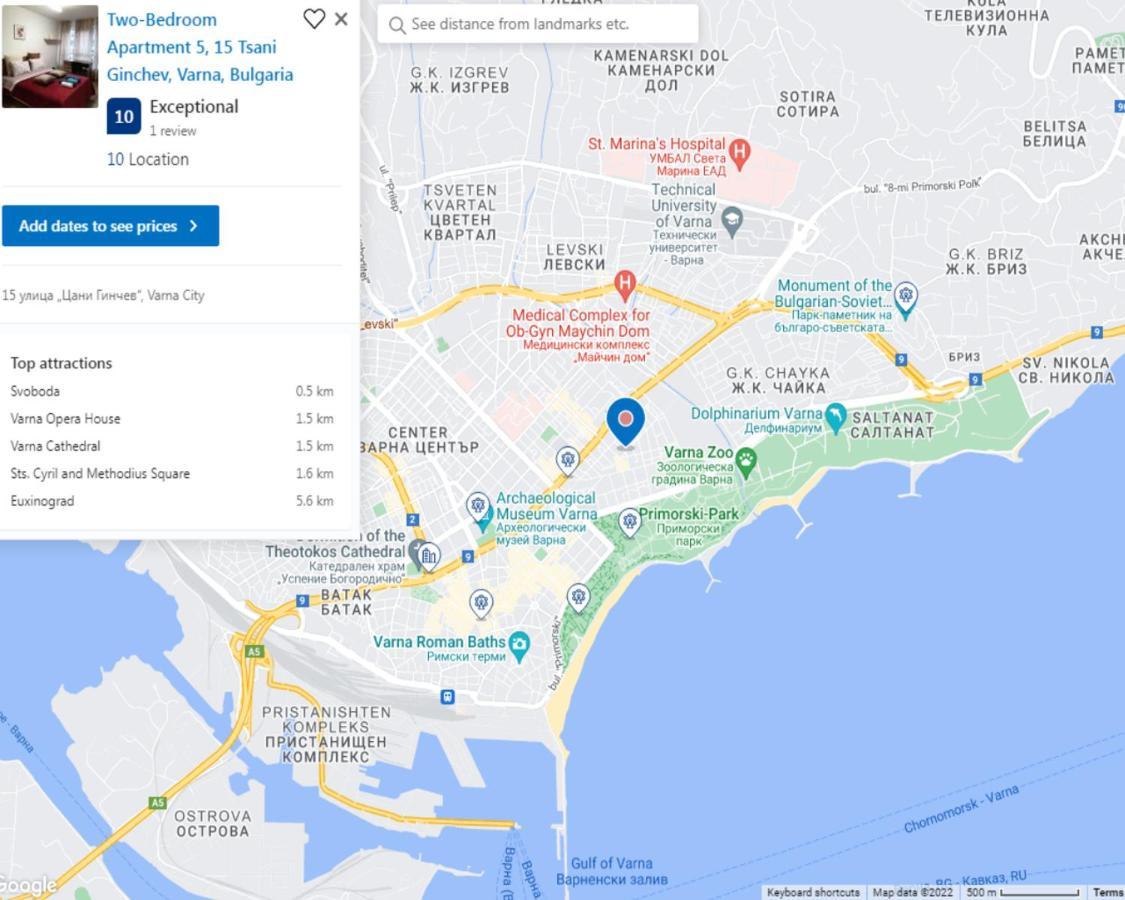 New The Twins Varna Two-Bedroom, Apt 5 At 15 Tsani Ginchev Street, Floor 3 Exterior photo